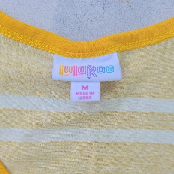 LuLaRoe Mustard Yellow Gold Fitted Tank Top - Picture 2 of 5